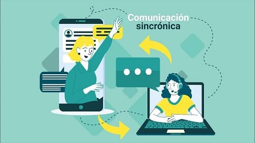 comunicación síncrona o sincrónica